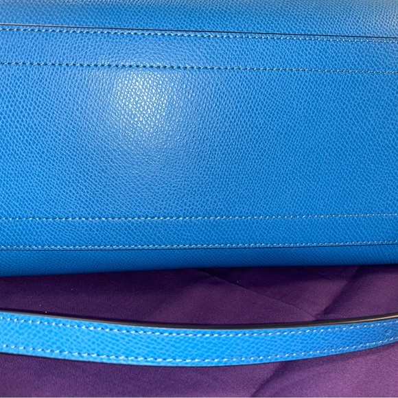 Coach Christie Carryall  Satchel Blue Leather! Perfect condition! - Picture 4 of 7